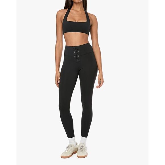 Weworewhat Lace-up leggings black medium - Picture 3 of 13